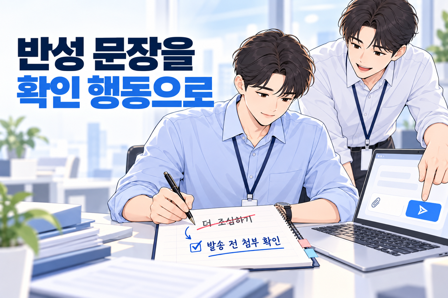 같은 실수를 반복하지 않는 기록법으로 더 조심하기를 발송 전 첨부 확인으로 바꾸는 신입사원